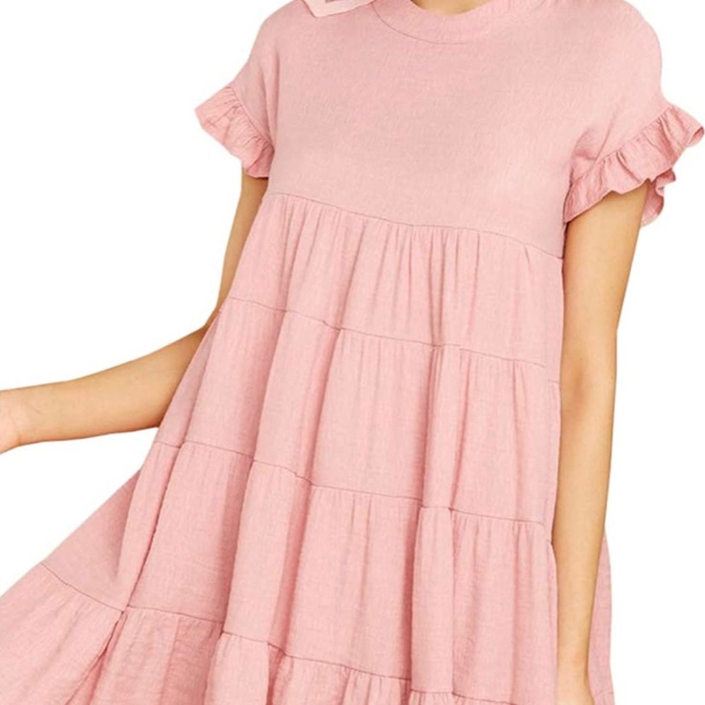 Pink Spring Babydoll Dress